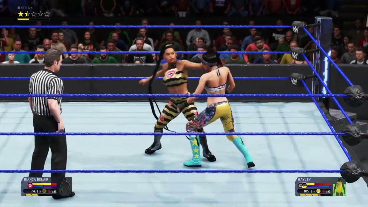 Bayley🔥Vs Bianca Belair🔥Full Wwe Woman Championship match #wwe #wwe2k20game #wrestling 