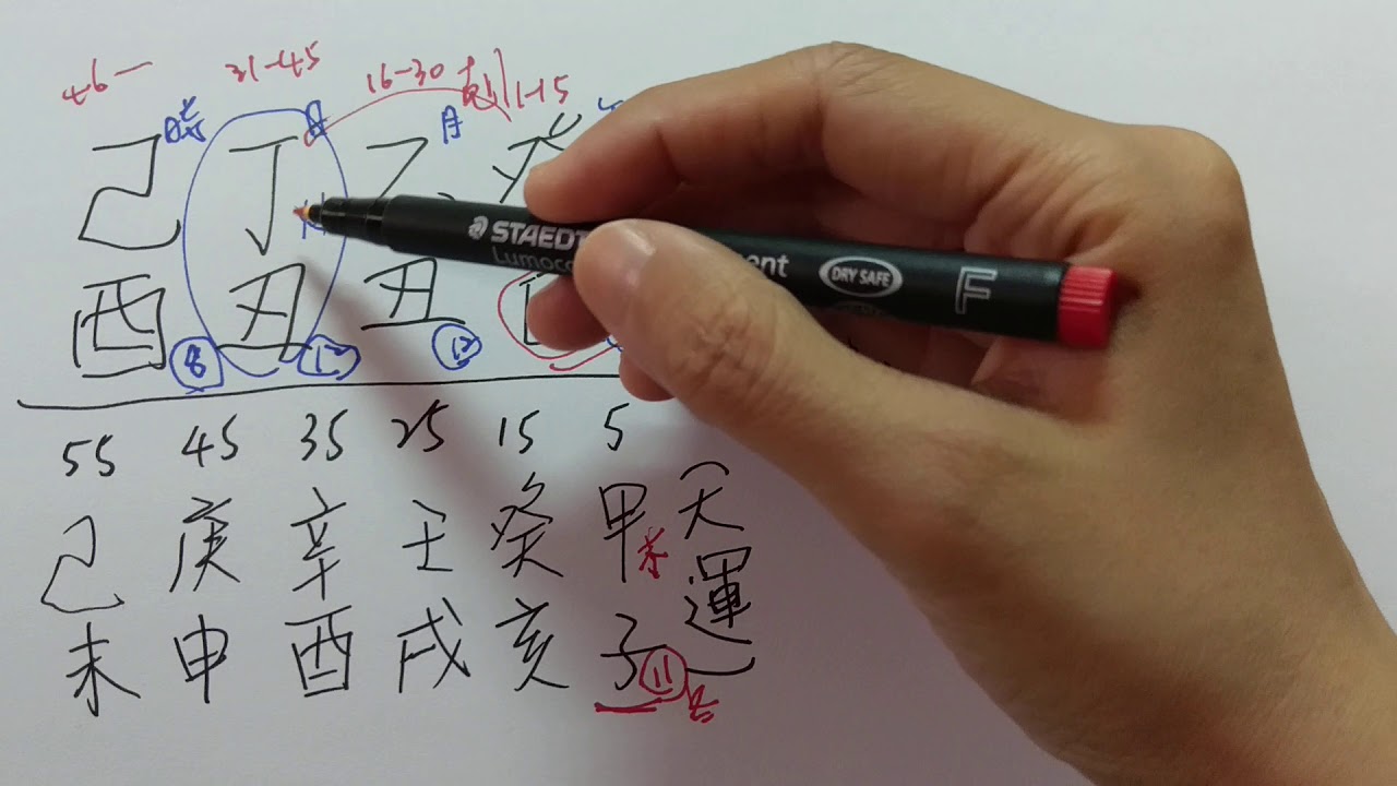 丁日主範例解說