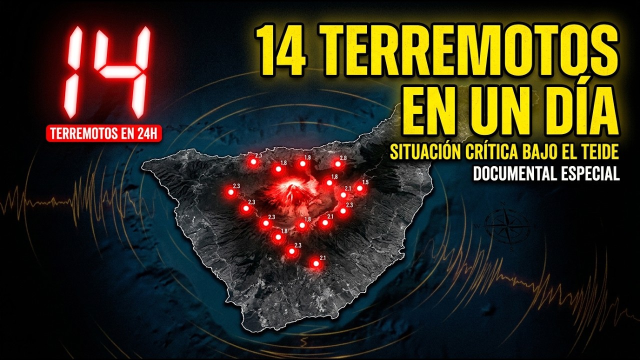 14 terremotos en 24 horas bajo el Teide: lo que de verdad significa este nuevo movimiento #Teide
