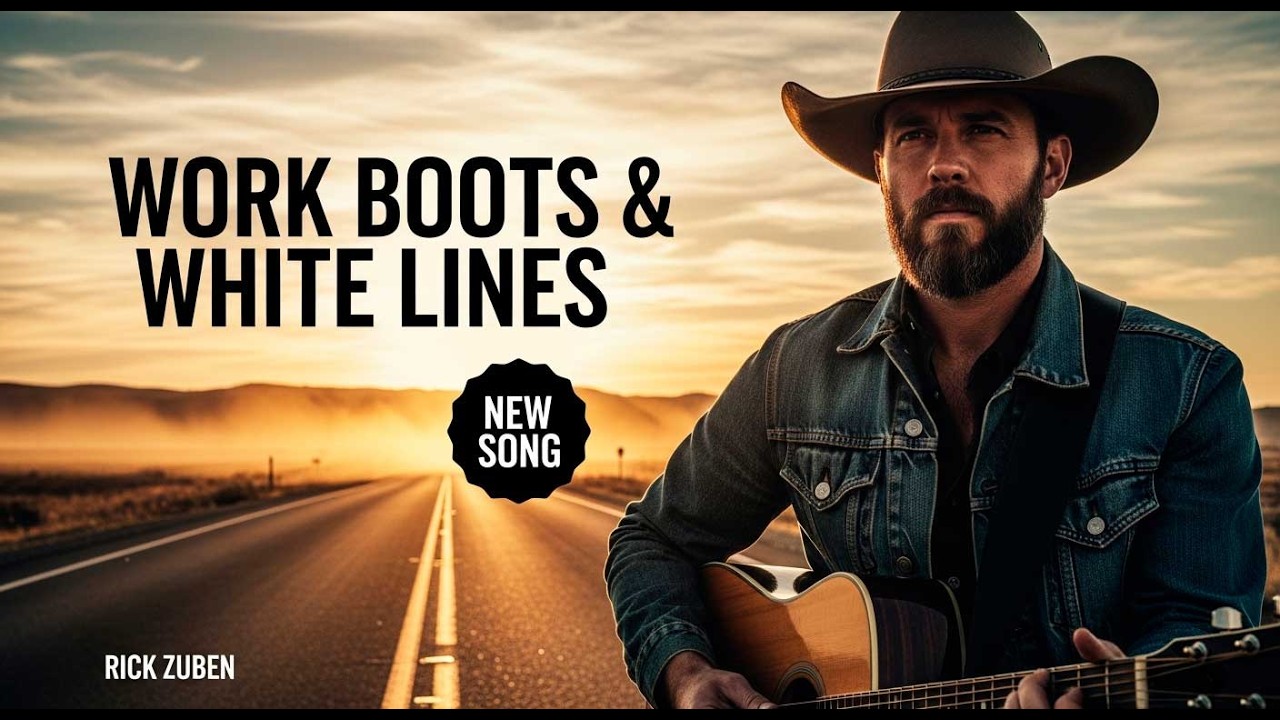 Work Boots & White Lines | Outlaw Country (Deep Raspy Baritone) | Rick Zuben