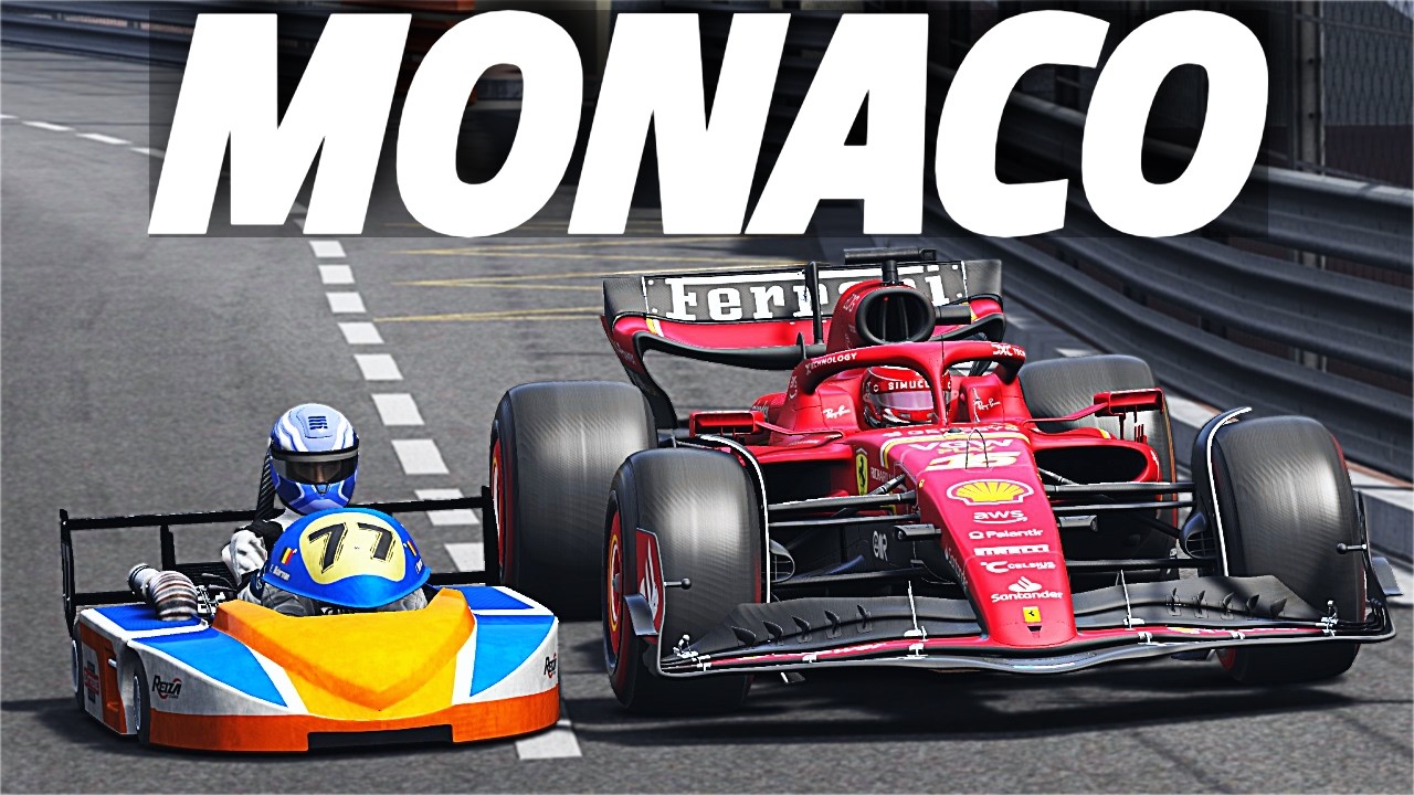 Can A SUPERKART Beat An F1 Car At MONACO?