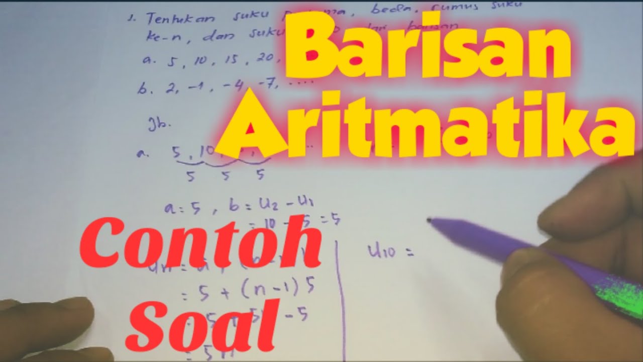Menentukan Rumus Suku ke-n Barisan Aritmatika