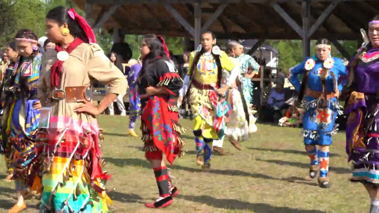 Obedjiwan Powwow 2025. Teen girls  exhibition