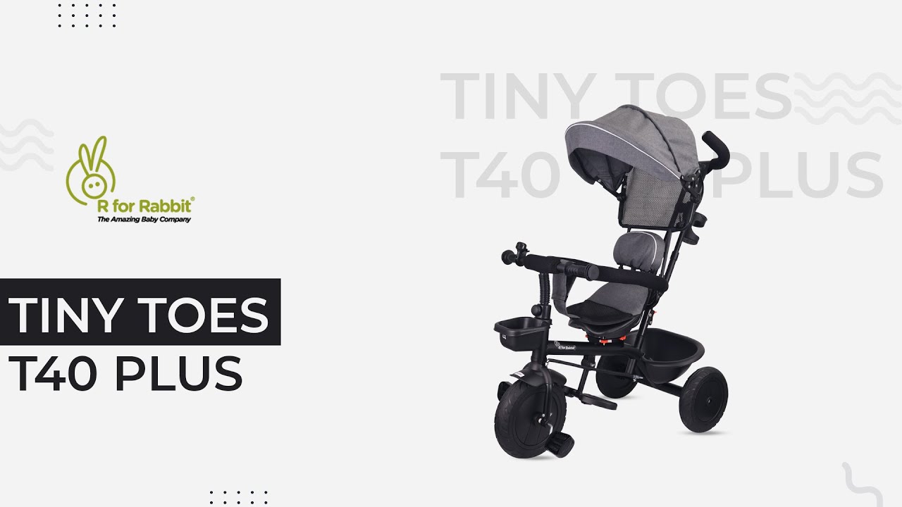 R for Rabbit Tiny Toes T40 Plus Tricycle For Kids Installation Video