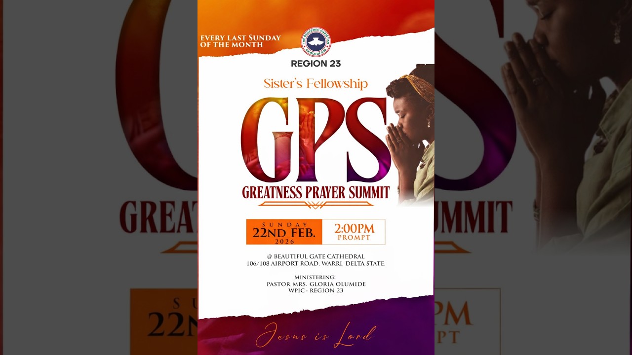 SISTER'S FELLOWSHIP || GREATNESS PRAYER SUMMIT [G.P.S]