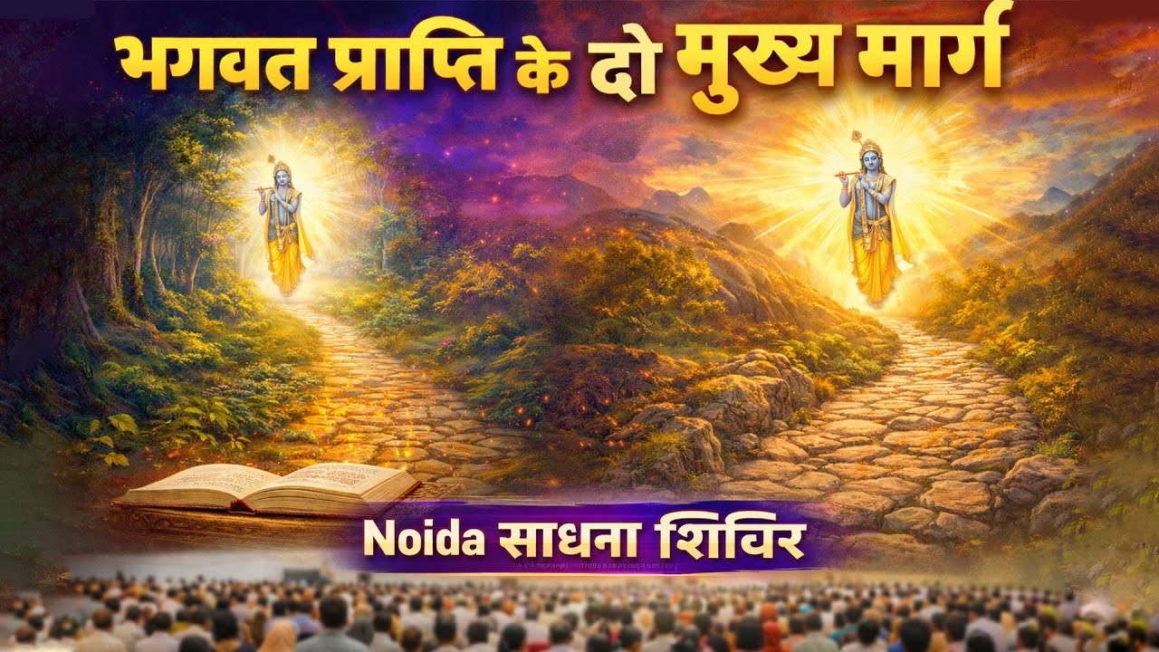 भगवत प्राप्ति के दो मुख्य मार्ग | Noida साधना शिविर #spirituality #motivation #god #innerpeace