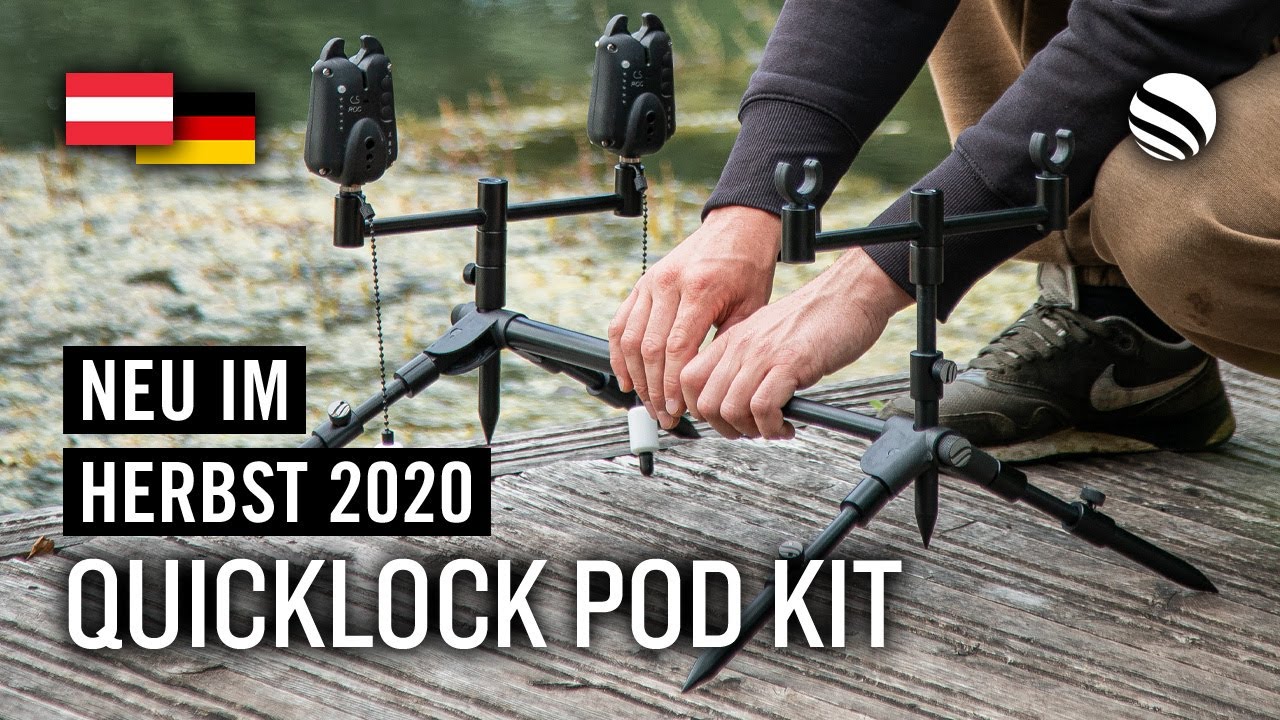 Produkt-Teaser: Cygnet Quicklock Pod Kit zum Karpfenangeln | Rutenauflage | Ablage | Bissanzeiger