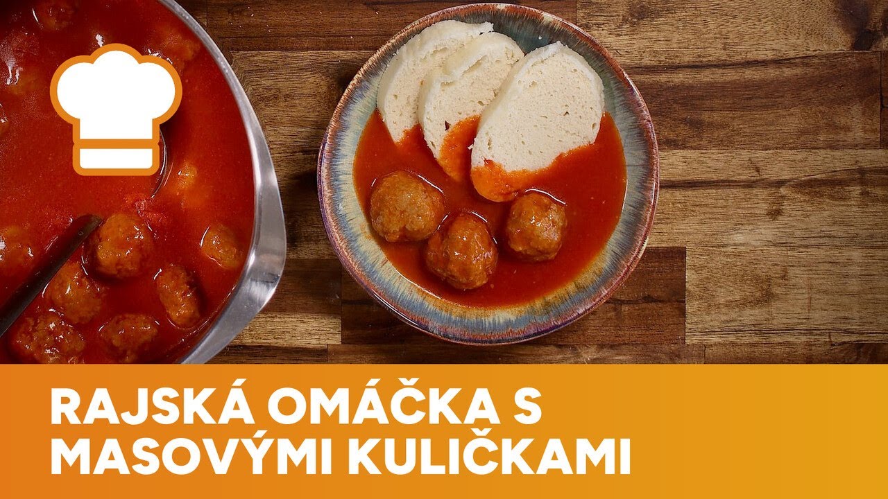 Vítaná obměna staré české klasiky: Rajská omáčka s masovými kuličkami.