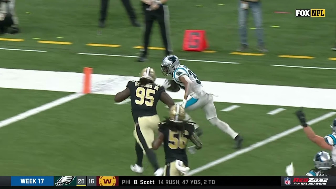 someone was happy about Chuba Hubbard's TD