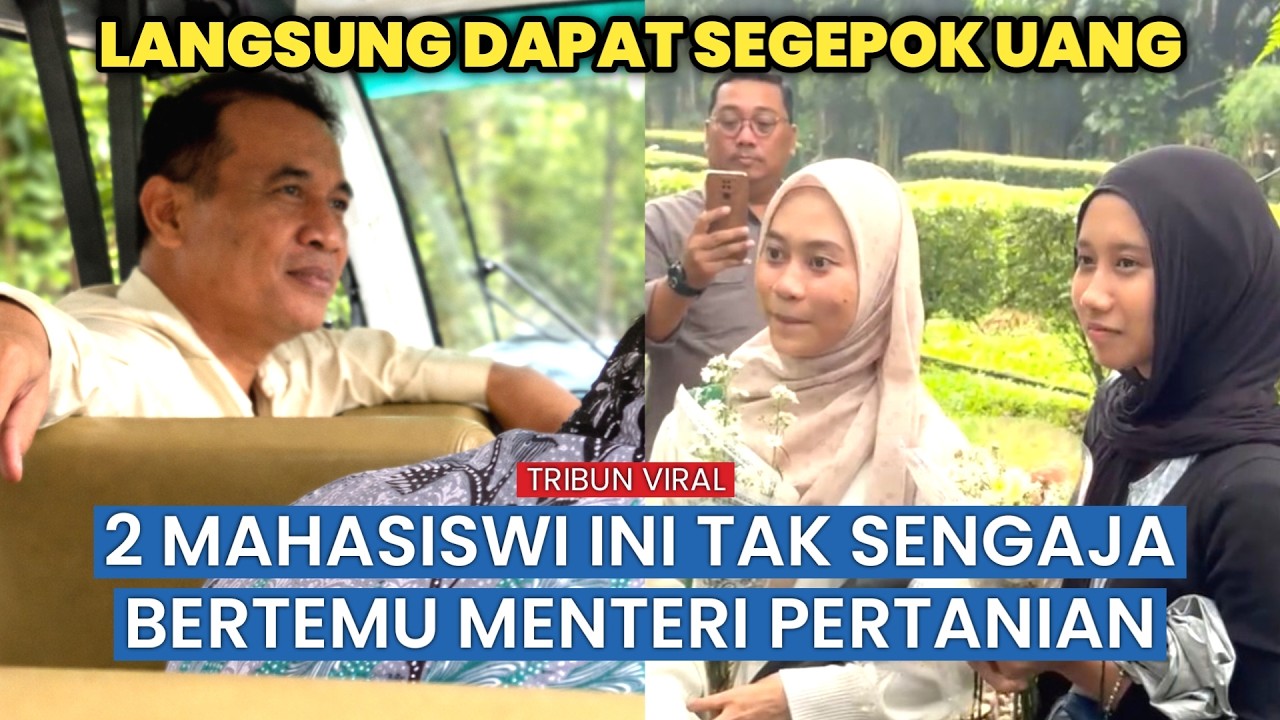 Jalan Santai Berujung Rezeki, Dua Mahasiswi Dapat Uang Saku dari Andi Amran Sulaiman