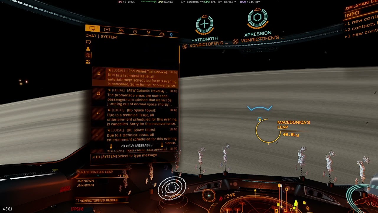 o7 CMDR Chiggy Vonrictofen Memorial | VonRictofen’s Rescue - Mass Jump