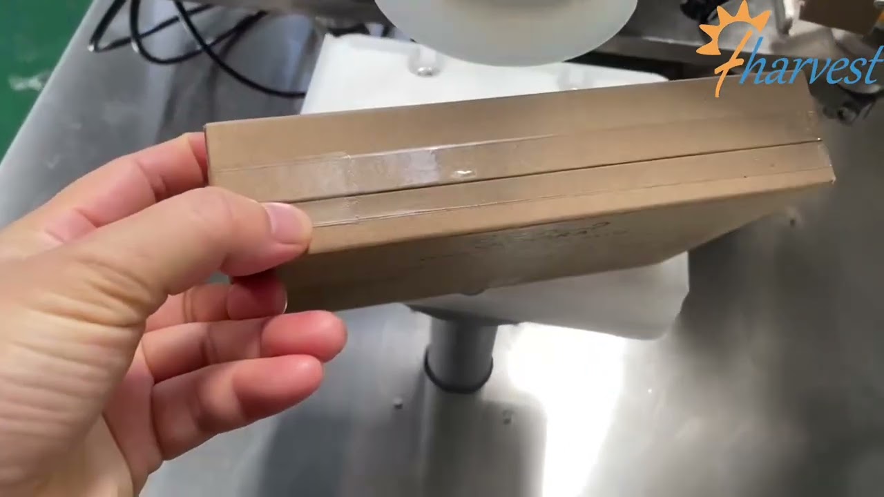 Semi automatic carton box taping around sealing machine, manual rectangle container tape sealer