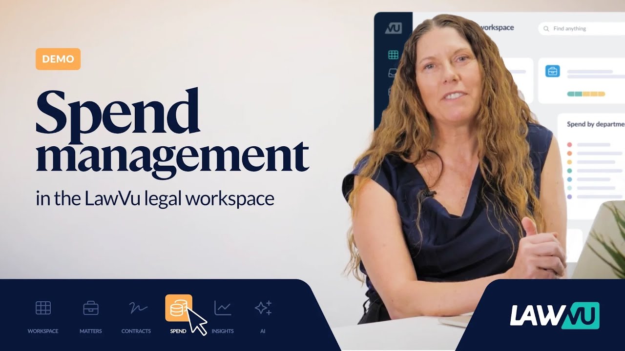 Demo - Legal spend management & e-billing in the LawVu legal workspace