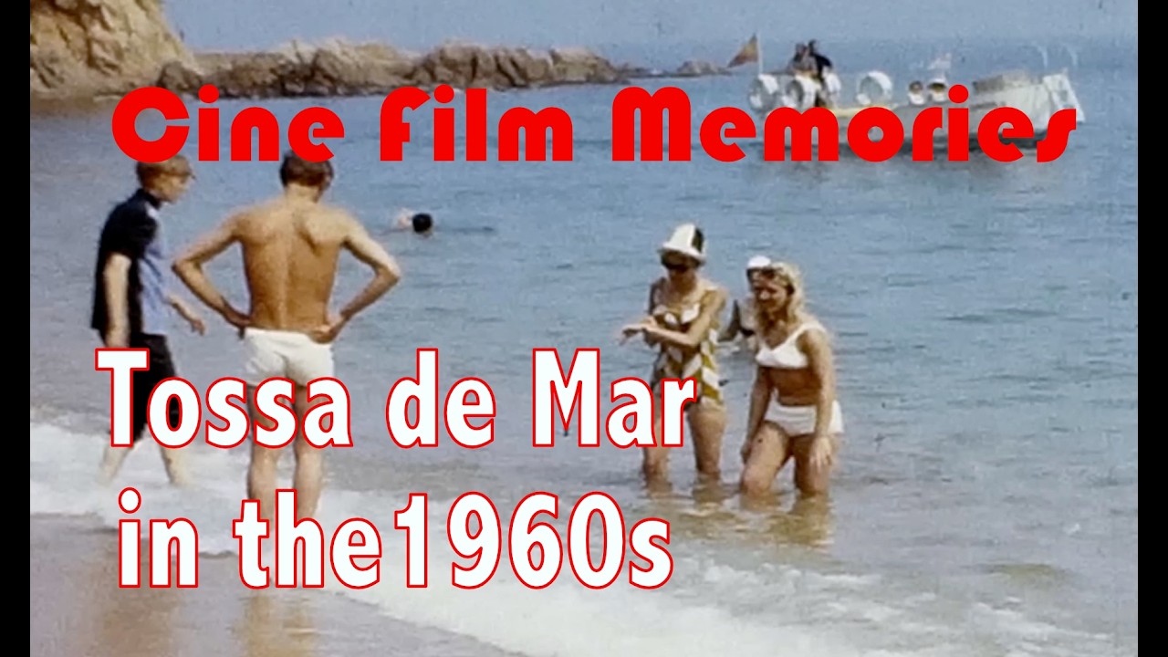 Tossa de Mar on the Costa Brava, Vintage 1960's Home Movie Cine Film