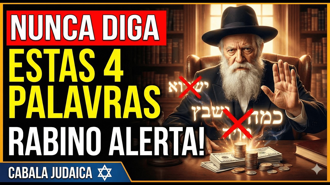 🔴NUNCA diga estas 4 palavras sobre dinheiro — os judeus as PROÍBEM há 3.000 anos | Rabino alerta