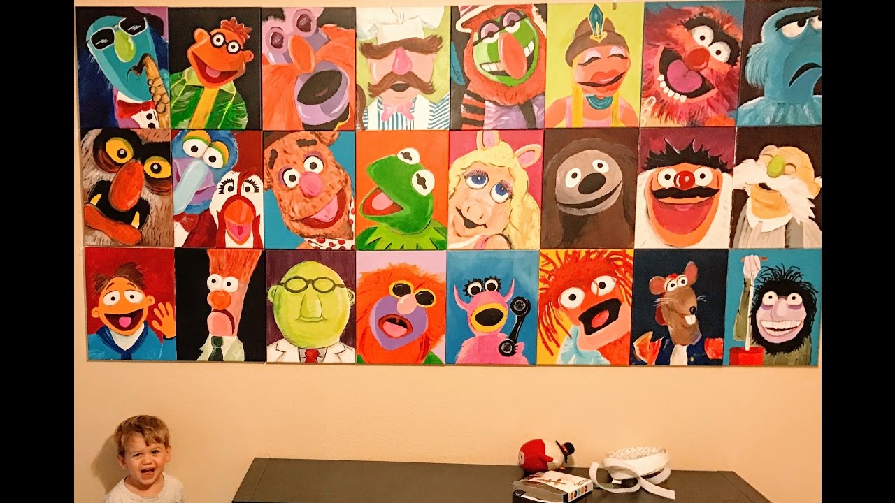 Daddy Paints 25 Muppets