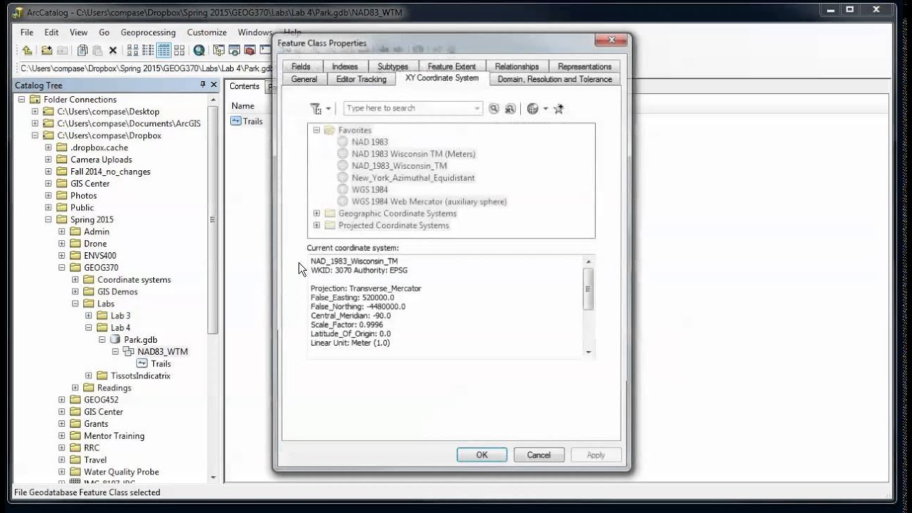 ArcGIS - Geodatabases and Feature Classes - Part 2