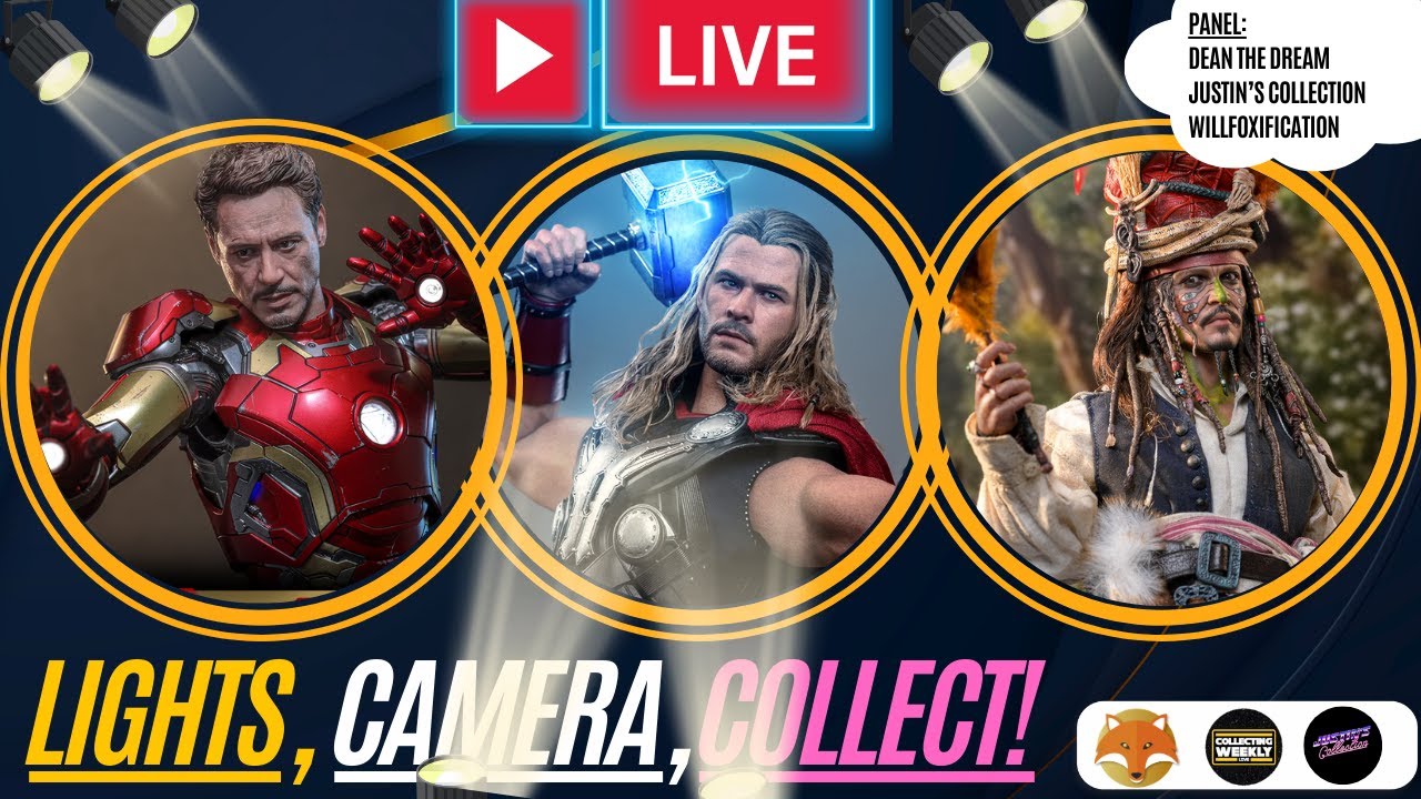 Hot Toys Artisan Thor, Iron Man Mark 43 2.0, Jack Sparrow Pelegostos Chief, Stealth Suit Cap 2.0