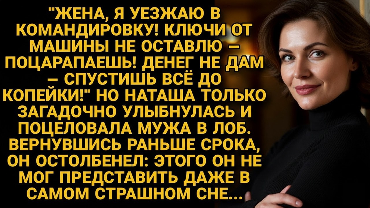 Запретив жене брать деньги и машину, уехал довольный в командировку. А вернувшись раньше срока...