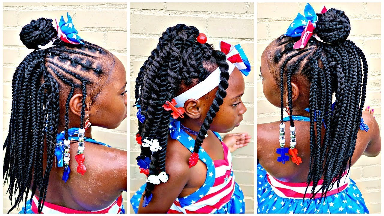 Little Girls 4th Of July Hair | Children's Natural Hair Care