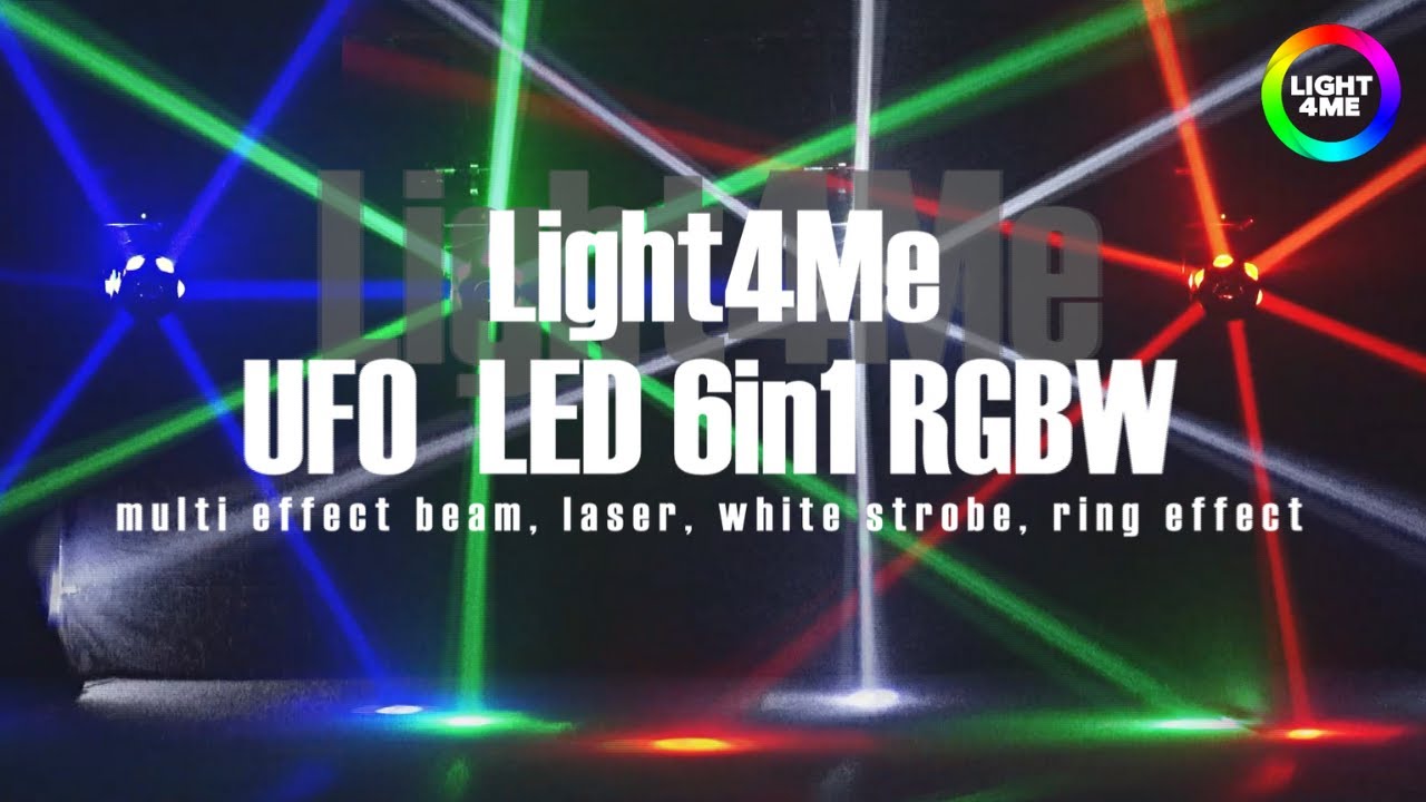 LIGHT4ME UFO 6in1 RGBW  - multiefekt świetlny LED