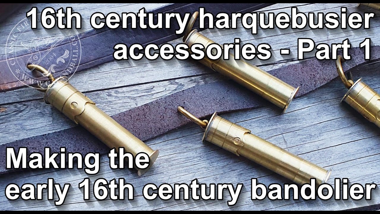 Making an early 16th century bandolier for a snap matchlock gun