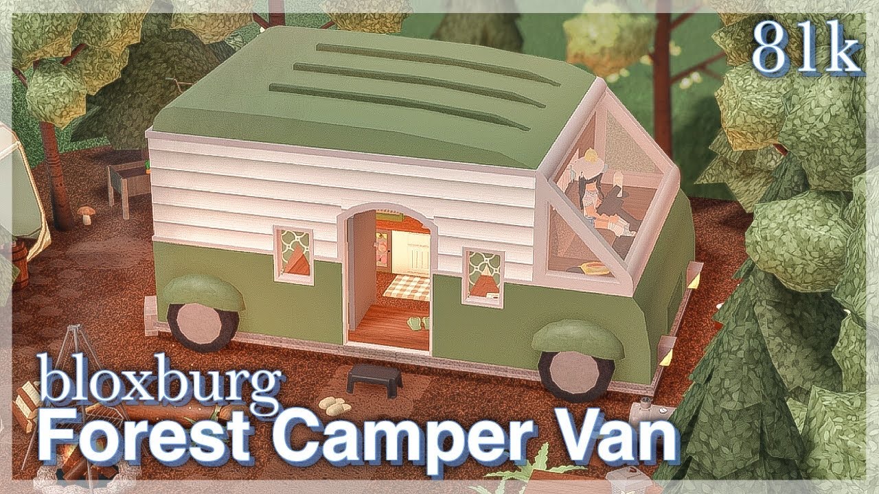 Bloxburg - Forest Camper Van Speedbuild (full build + tour)