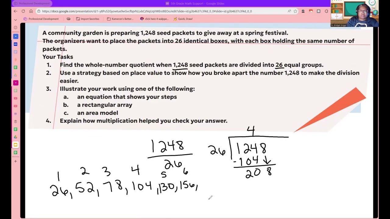 Fifth Grade Math Support  CCSS Math Content 5 NBT B 6