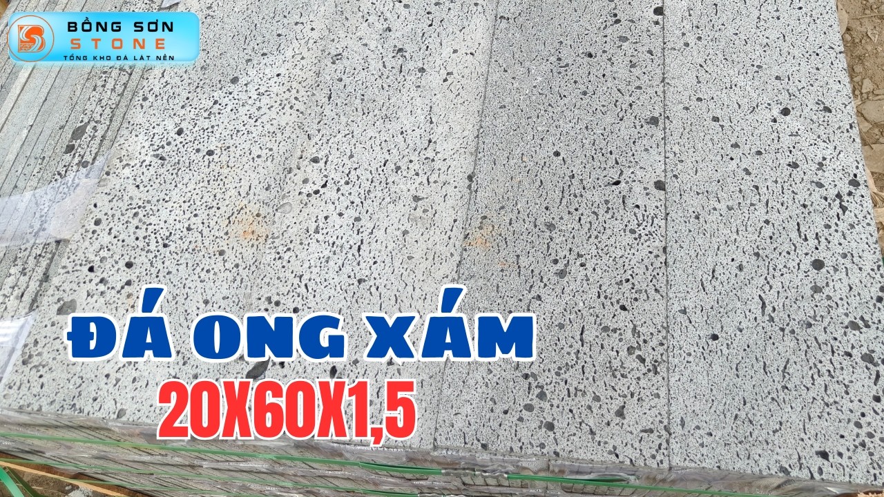 Đá Ong Xám 20 x 60 - Ốp Tường Sân Vườn, Tiểu Cảnh Cực Đẹp