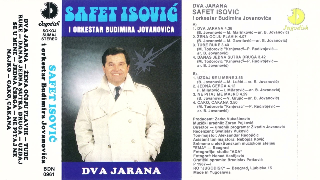 Safet Isovic i Ork. Budimira Jovanovica - Dva jarana - (Audio 1987) - CEO ALBUM