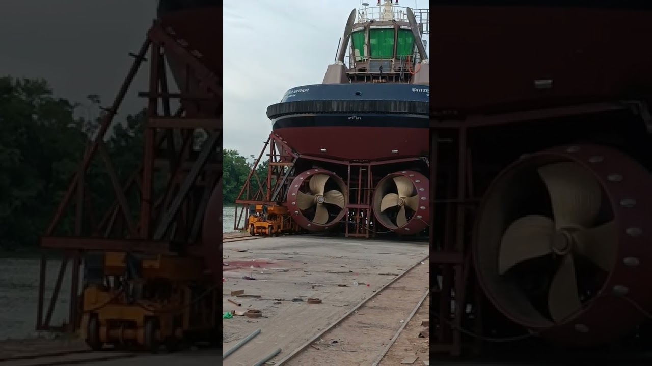 transporte de rebocador atraves do titans