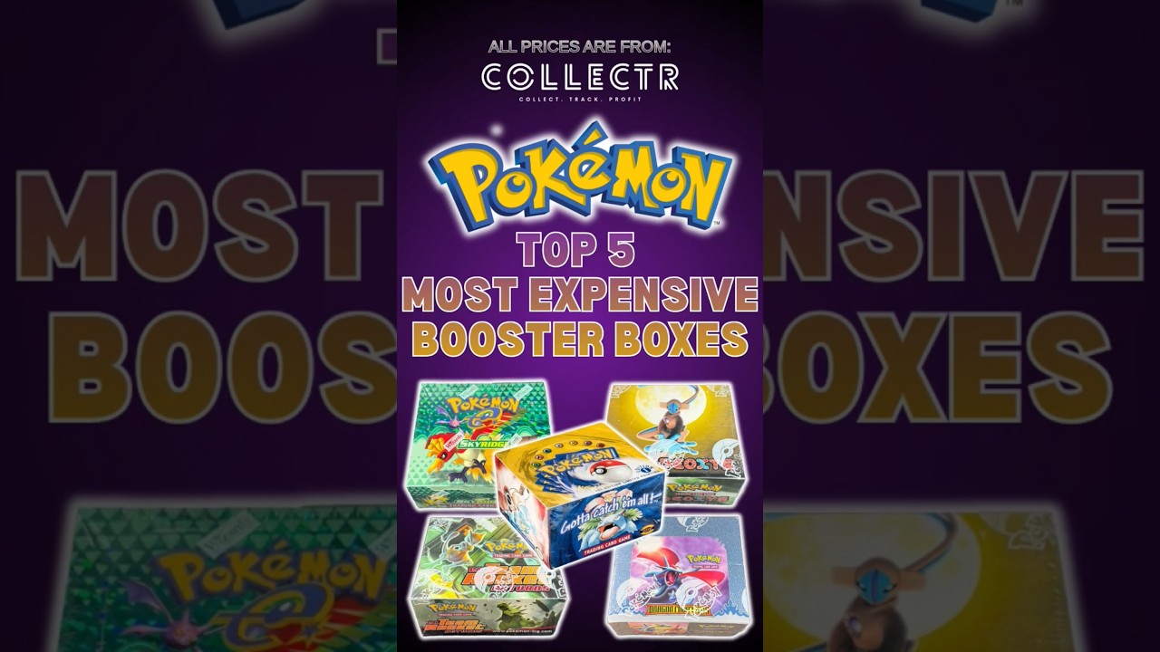 Top 5 Expensive Pokemon Booster Boxes # #pokemoninvesting #pokemonboosterbox #pokemoncards #baseset
