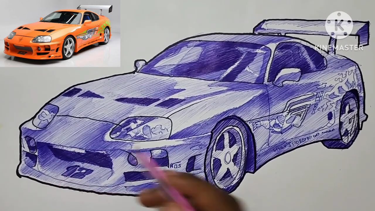 Drawing the NEW 2026 Toyota Supra Final Edition | Time-Lapse Art