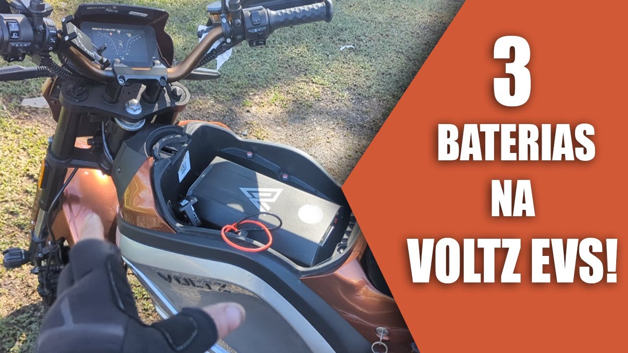 VEJA UMA VOLTZ EVS COM 3 BATERIAS!
