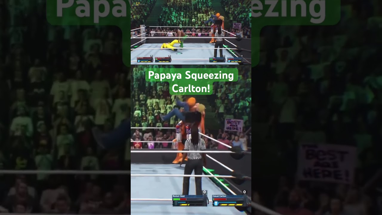 Squeezed the life out of Casual Carlton! 