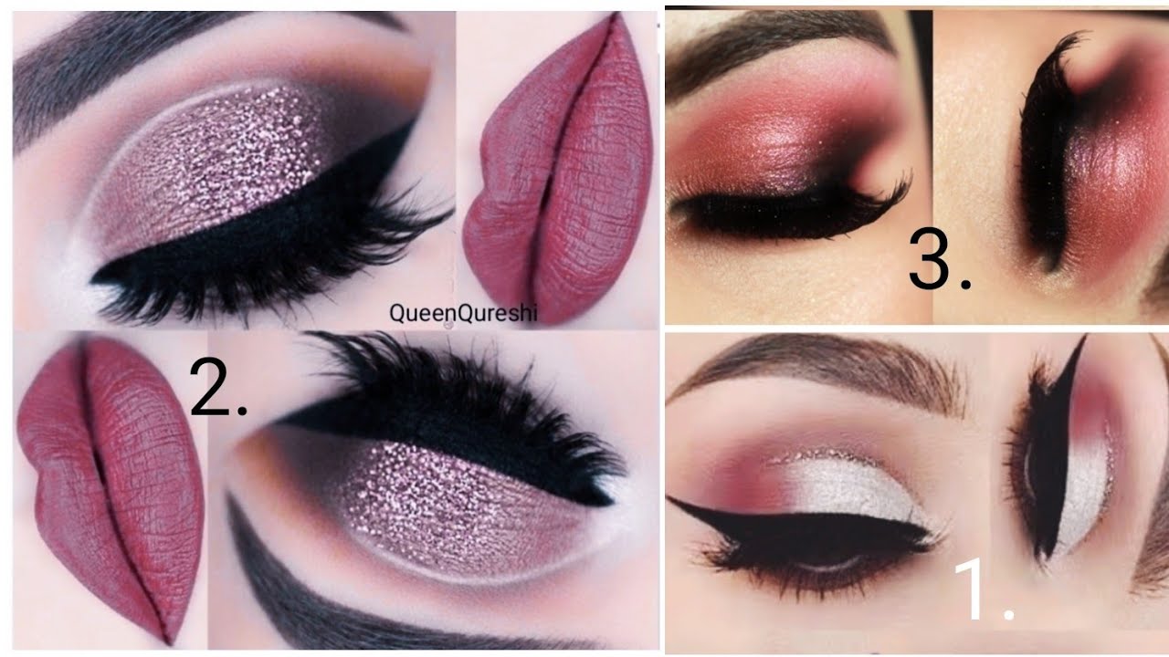 3 different easy eye makeup tutorial for eid