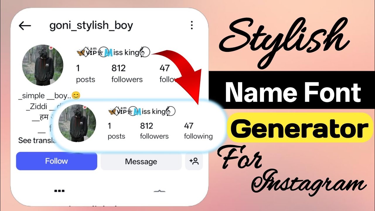 Viral Instagram stylish name for generator 2025 | Instagram stylish name Font #instagram