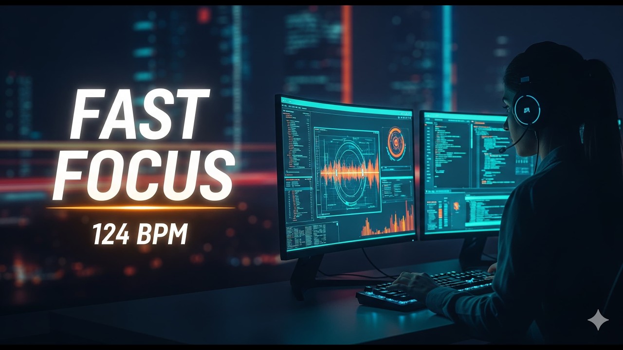 1 Hour Fast Focus — High-Speed Deep Work Music for Programming & Productivity ⚡
