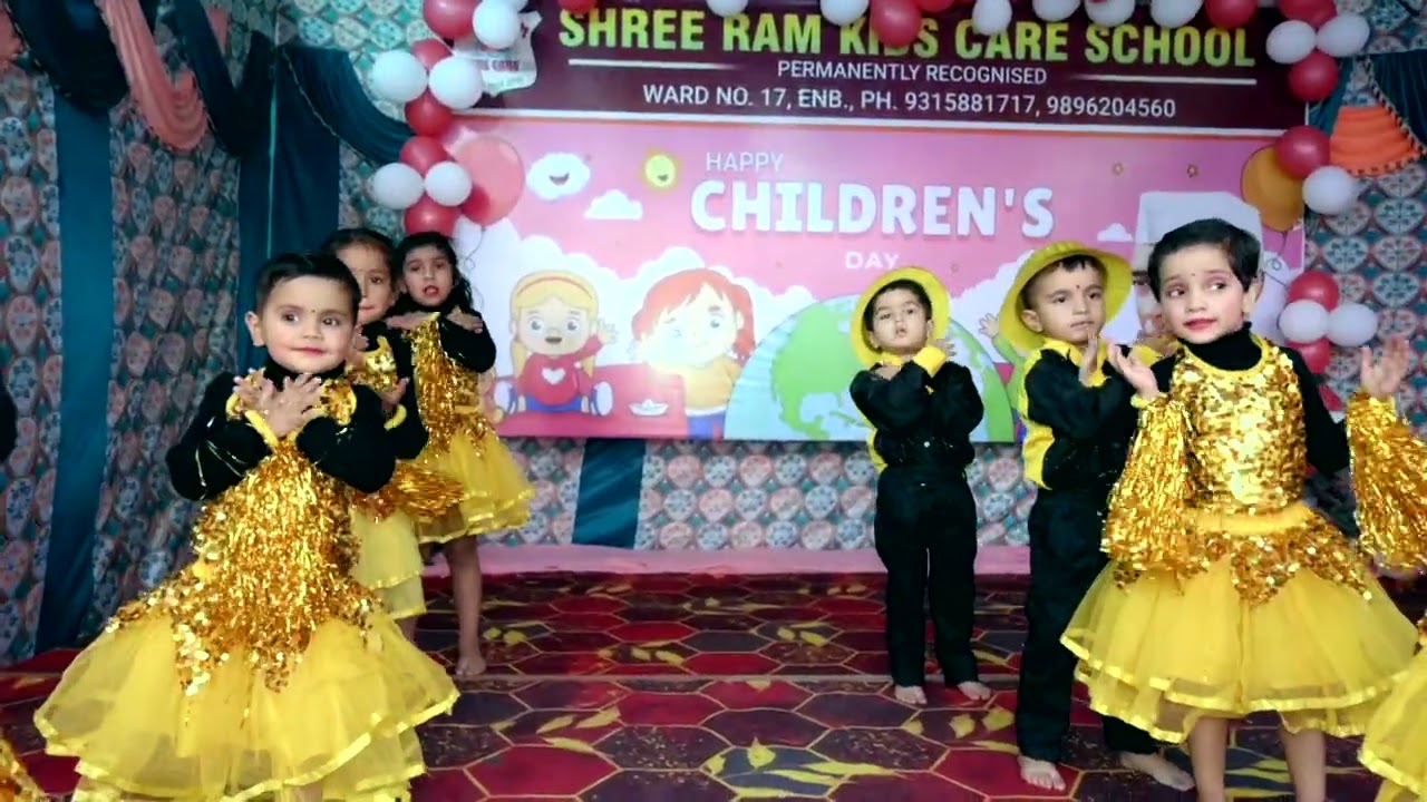 Children's day Celebration 🎉, Std: Play Nursery @Shree Ram Kids Care School, Song: Chale jaise hwaye