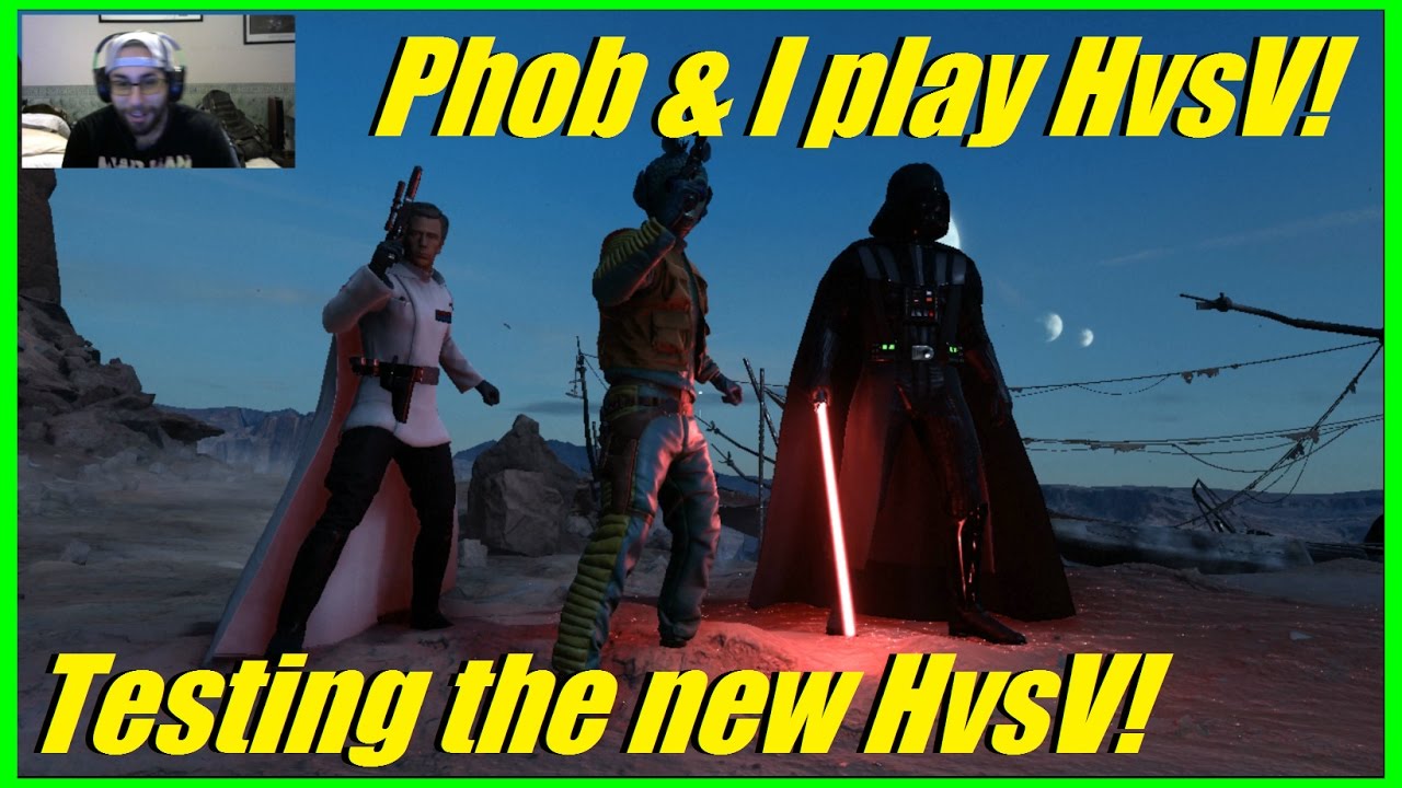 Star Wars Battlefront - Phobia & I try the new HvsV! New Heroes vs villains good? (Multiple games)