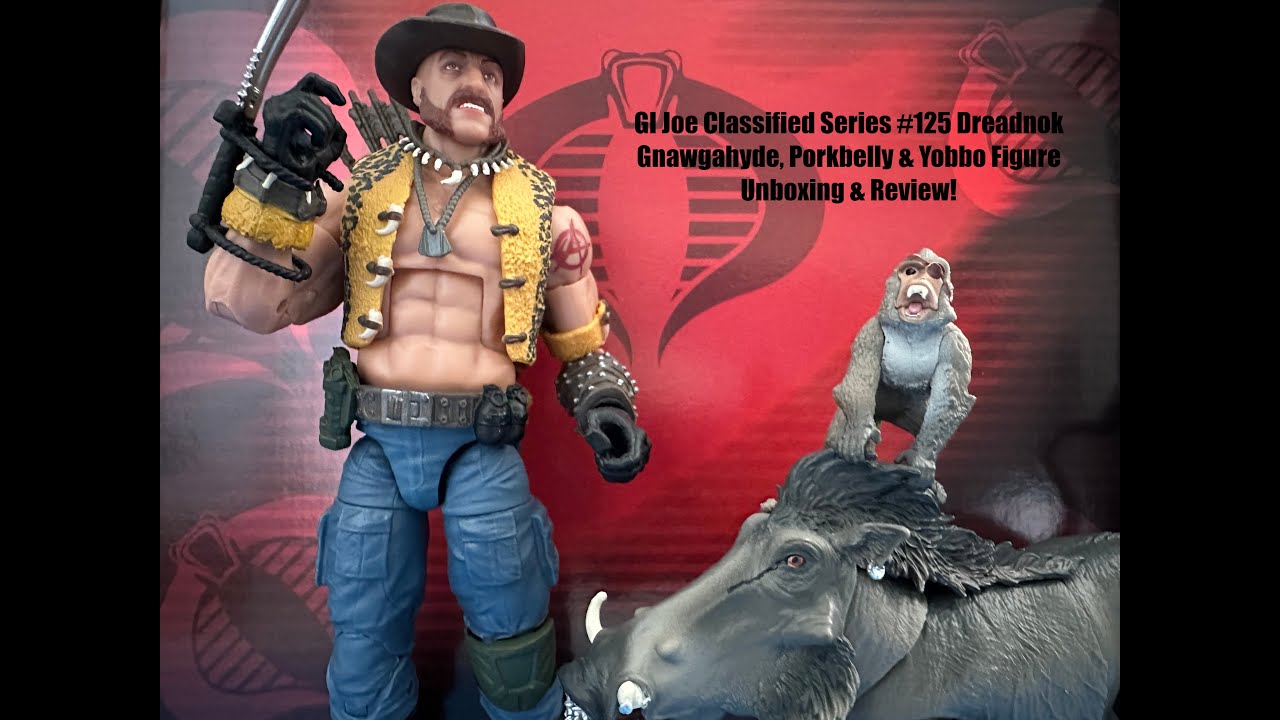 GI Joe Classified Series #125 Dreadnok Gnawgahyde, Porkbelly & Yobbo Figure Unboxing & Review!
