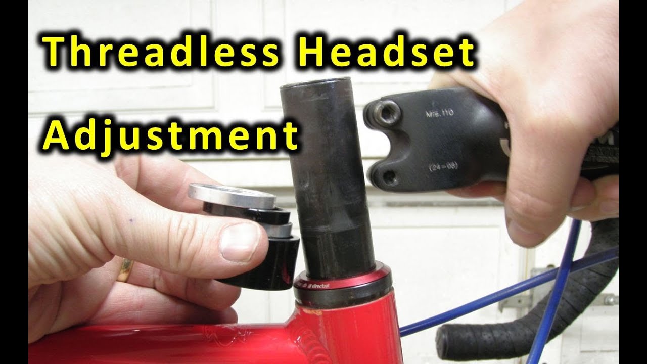 How to adjust a threadless bicycle headset. (How it works and how to adjust it.) Aheadset