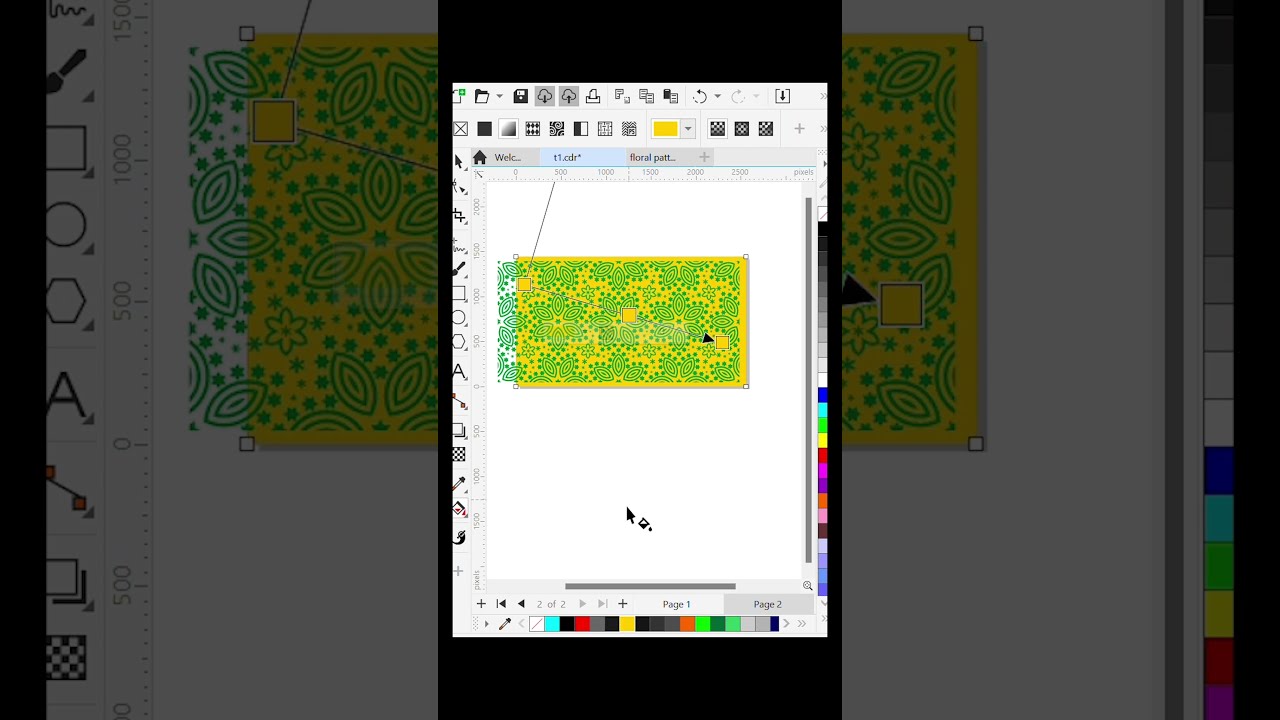 Easy Vector Pattern Design in CorelDRAW (Seamless Tiling) 