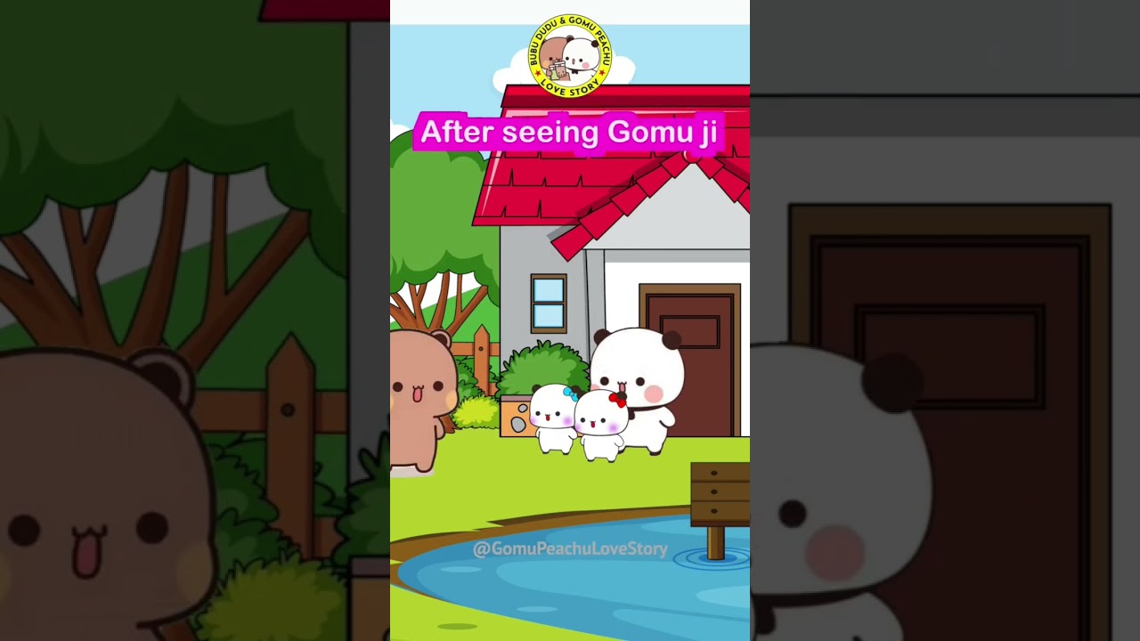 Gomu Peachu Love family 😍 #shorts #short #love #cute #bubududu #gomupeachulovestory #trending #viral