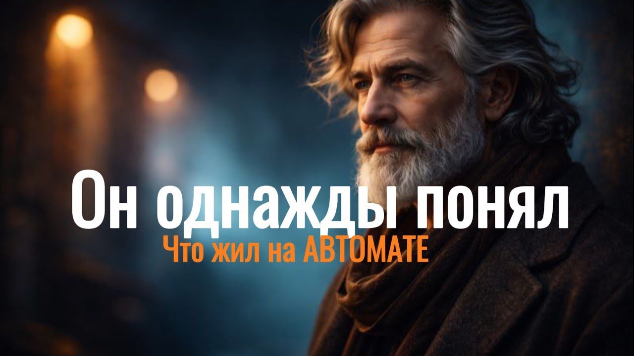 Он однажды понял, что всю жизнь жил “на автомате”