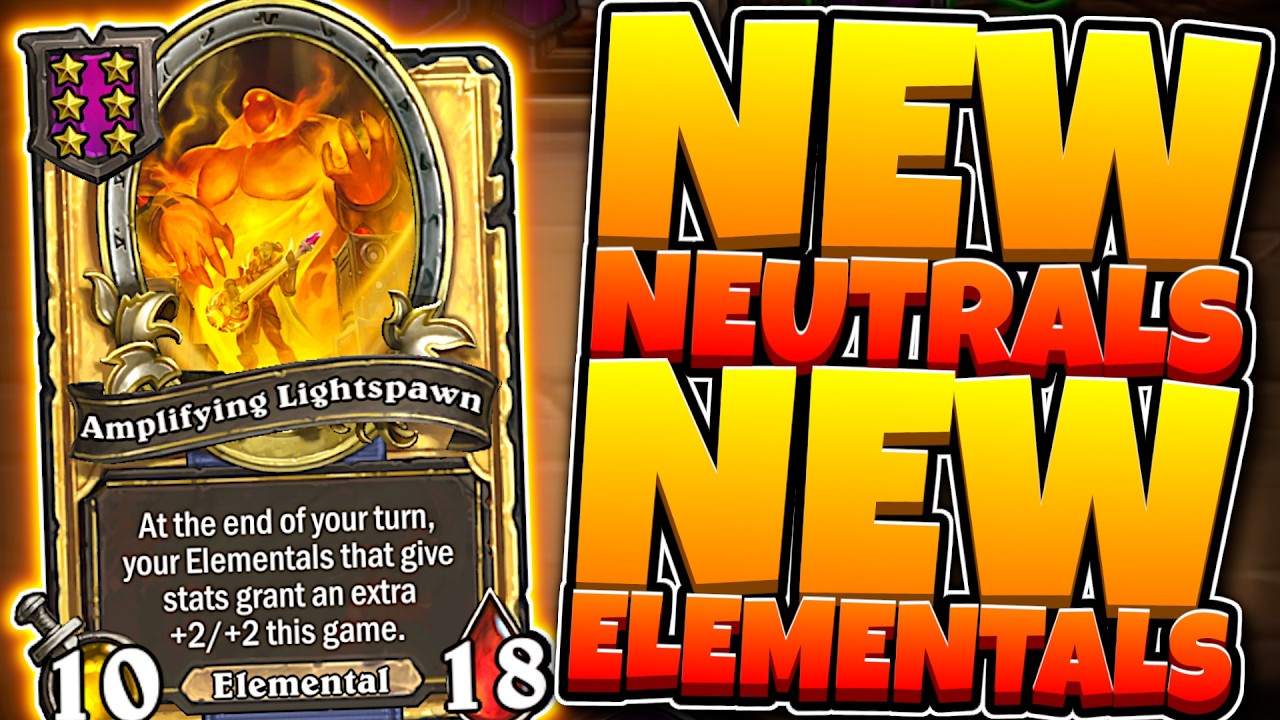 *NEW* Elemental & Neutral Reveal! | Hearthstone Battlegrounds