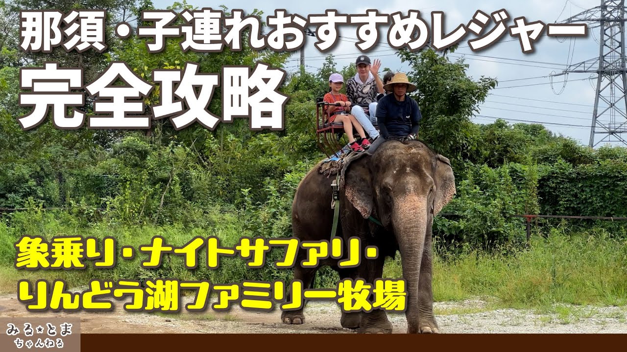那須高原でキャンプ/モンキーパーク/ナイトサファリ/りんどう湖ファミリー牧場