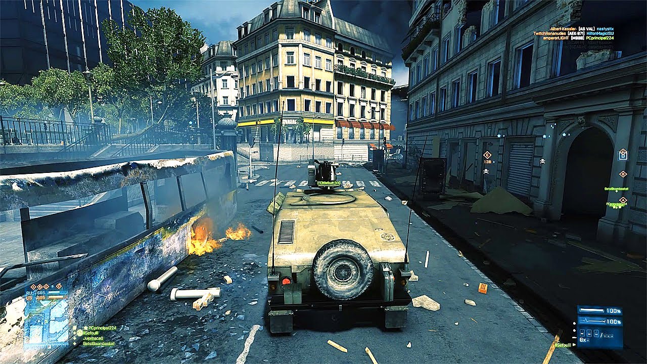 Battlefield 3: Conquest Gameplay - Seine Crossing Gameplay