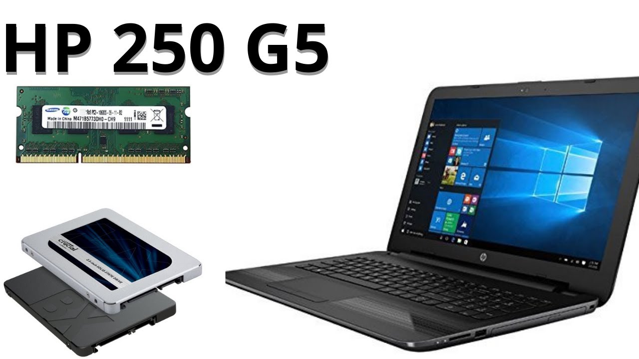 Hp 250 g5 Disassembly, HD and ram replacement