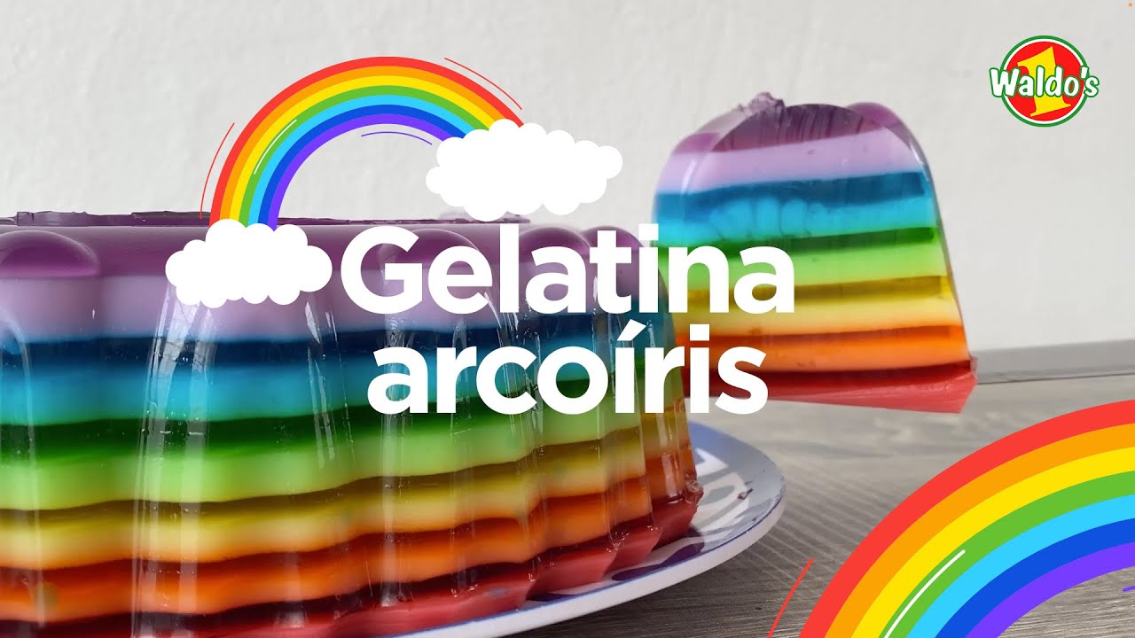 Receta - Gelatina arcoíris 🌈